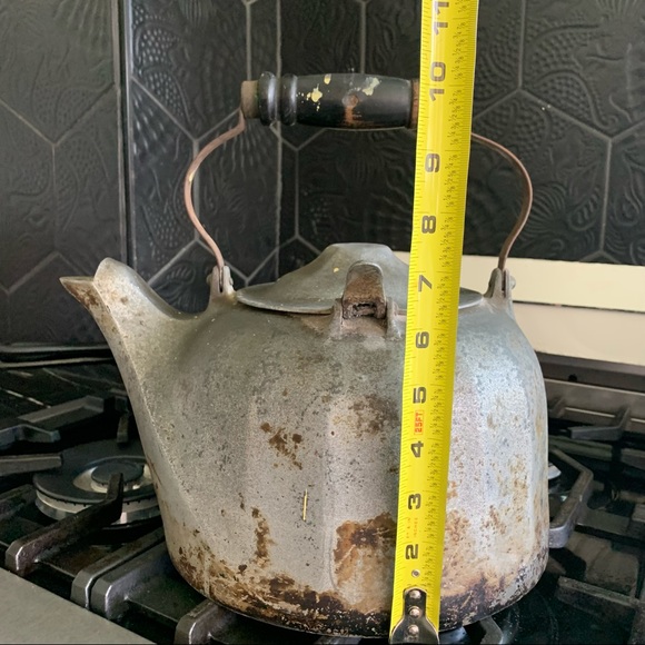 ❤️ANTIQUE FARMHOUSE❤️6qt. Wagner Ware SIDNEY Tea Kettle❤️ORIGINAL CONDITION - Picture 10 of 12